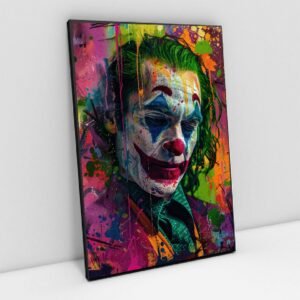 Quadro Joker Arte Urbana Colorida – Estilo Pop Art em Alumínio