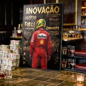 Quadro Motivacional Sucesso F1 – Arte Moderna em Alumínio