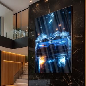 Quadro Decorativo Carro Desportivo Luxo – Arte Moderna em Alumínio